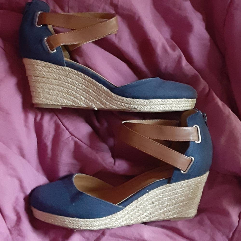 Strapped high heels